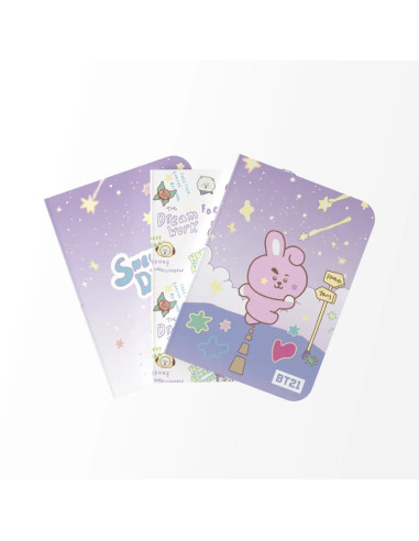 BT21 - Set di quaderni COOKY A6 (3...