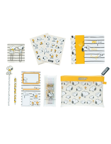 Snoopy - Set di 15 articoli scolastici