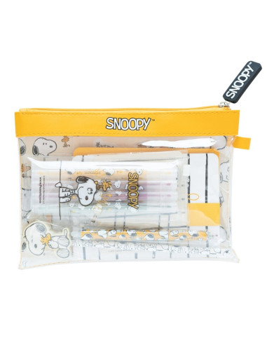 Snoopy - Set di 15 articoli scolastici