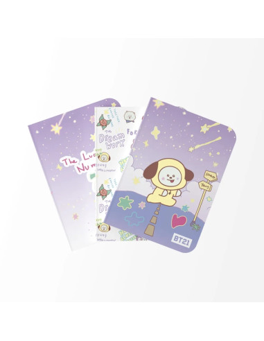 BT21 - Set di quaderni A6 CHIMMY (3...