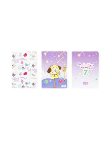 BT21 - Set di quaderni A6 CHIMMY (3...