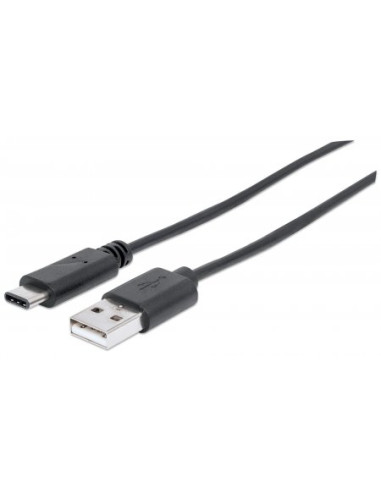 Cavo USB 3.2 Gen1 tipo A Maschio / USB-C&trade Maschio 3 metri Nero