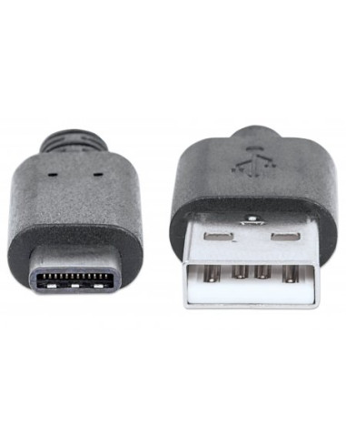 Cavo USB 3.2 Gen1 tipo A Maschio / USB-C&trade Maschio 3 metri Nero