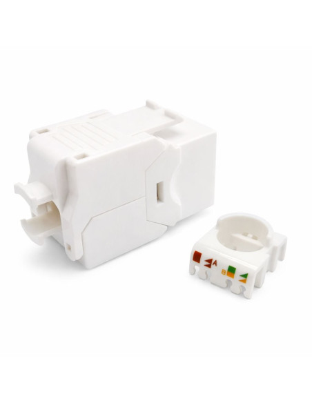 Frutto Keystone RJ45 Cat.6A UTP Toolless Bianco 3&micro