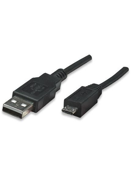 Cavo USB 2.0 A maschio/Micro B maschio 3 metri Nero