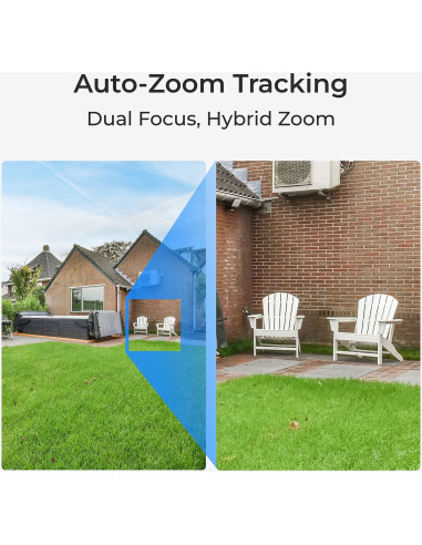 Telecamera di Sicurezza IP PoE 8MP 4K PTZ con Auto-Zoom Tracking