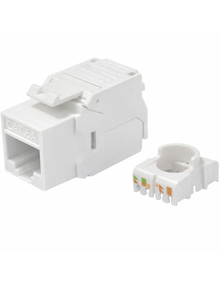 Frutto Keystone RJ45 Cat.6A UTP Toolless Bianco 3&micro