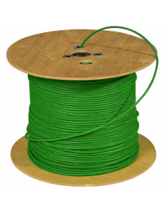 Cavo Cat. 6A Rigido F/FTP LSZH Armato in Matassa 100 m Verde