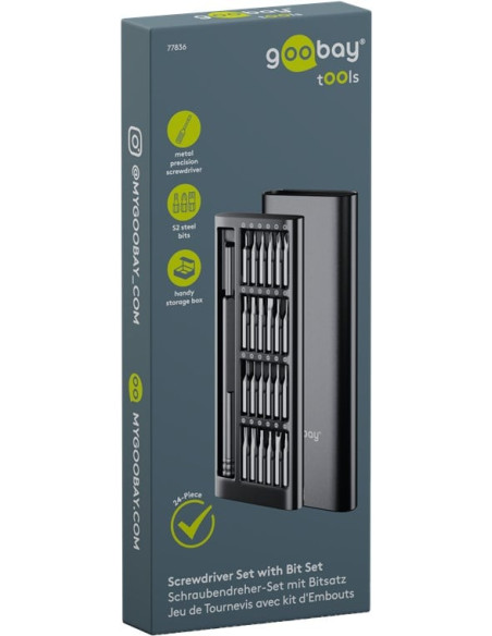 Set Cacciavite con 24 Punte di Precisione