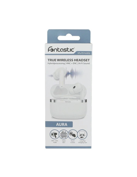 Cuffie Auricolari BT 5.4 TWS con Hybrid ANC + ENC 6 Microfoni Custodia USB-C&trade e Ricarica Wireless