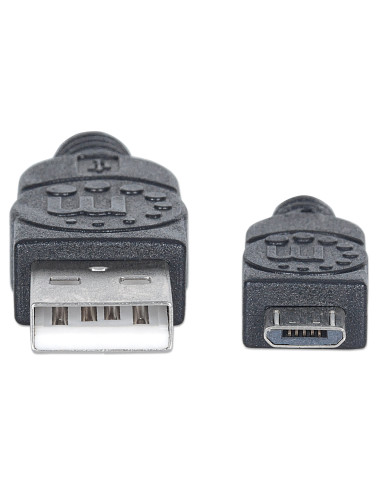 Cavo USB 2.0 A maschio/Micro B maschio 3 metri Nero
