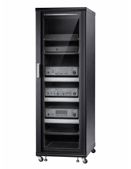 Armadio Rack 19'' 600x600 36U per Audio Video Nero