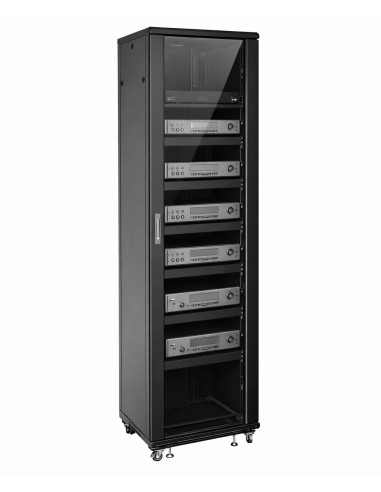 Armadio Rack 19'' 600x600 44U per Audio Video Nero