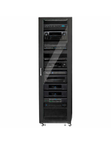 Armadio Rack 19'' 600x600 44U per Audio Video Nero