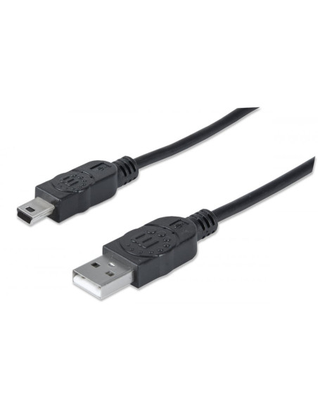 Cavo USB 2.0 A maschio/mini B 5 pin maschio 3 m Nero