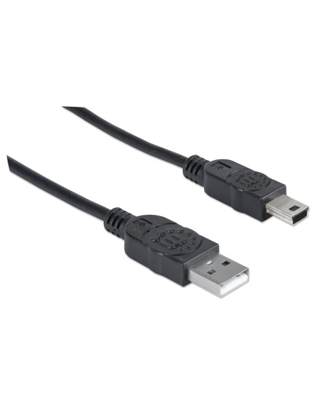 Cavo USB 2.0 A maschio/mini B 5 pin maschio 3 m Nero