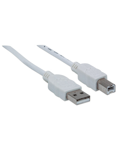 Cavo USB 2.0 A maschio/B maschio 5m Bianco