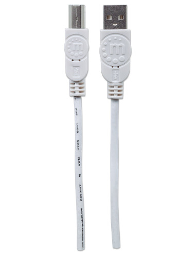 Cavo USB 2.0 A maschio/B maschio 1m Bianco