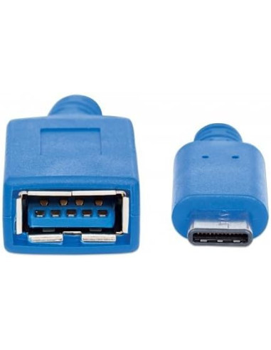 Cavo Superspeed USB A Femmina USB-C&trade Maschio 15cm Blu