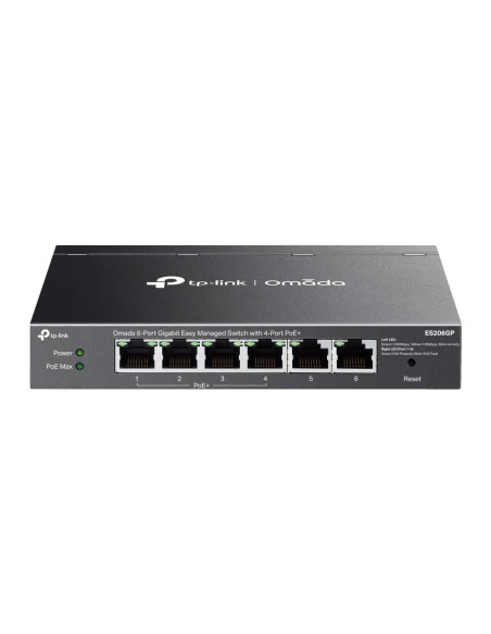 Switch 6 Porte Gigabit Easy Managed con 4 Porte PoE+