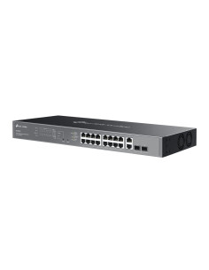 Switch 20 Porte Gigabit Easy Managed con 16 Porte PoE+ e 2 SFP