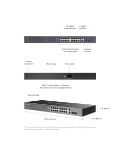 Switch 20 Porte Gigabit Easy Managed con 16 Porte PoE+ e 2 SFP 2