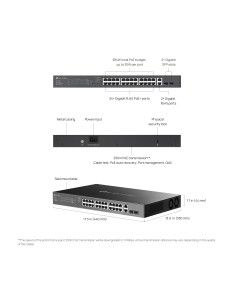 Switch 28 Porte Gigabit Easy Managed con 24 Porte PoE+ 2
