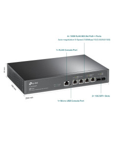 Switch Managed L2+ con 2 Porte 10 GE SFP+ e 4 Porte 10GE PoE++ Jet Stream 2