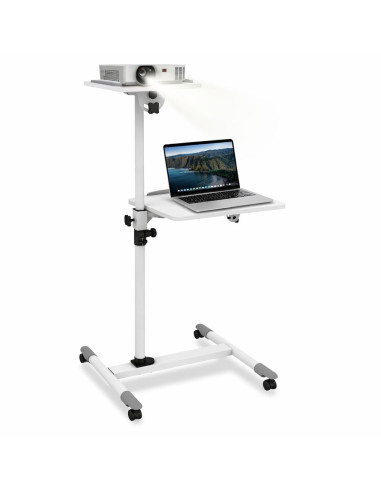 Carrello Supporto per Proiettore Beamer Notebook PC Ripiani Regolabili