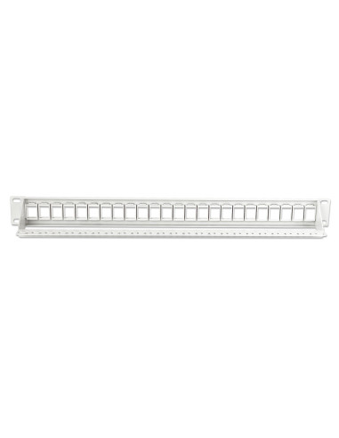 Pannello Patch Modulare Senza Frutti 24 Posti 1U Grigio