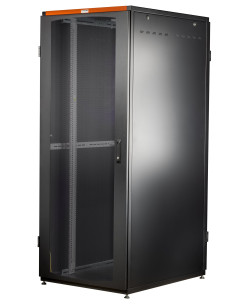Armadio Rack NextGen 19'' 800x800 42U Porta Pan.Posteriore Grigliati Nero