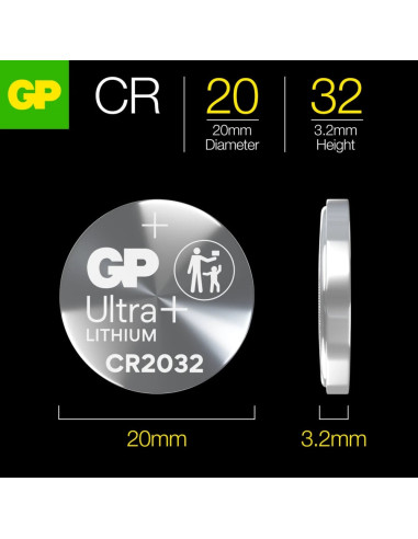 Blister 4 Batterie al Litio a Bottone 3V Lunga Durata CR2032