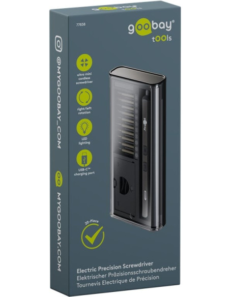 Set Cacciavite Elettrico con 20 Punte di Precisione