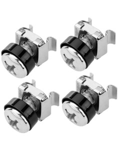 Kit Set 50 Viti 50 Dadi e 50 Rondelle per Montaggio Rack Silver