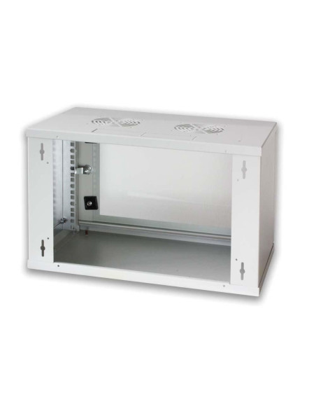 Armadio Rack 19'' a muro 10 unit&agrave prof. 400 Grigio Assemblato