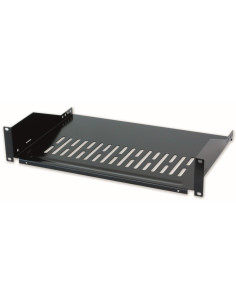 Mensola per Rack 19'' 300 mm 2U Nera 2 punti