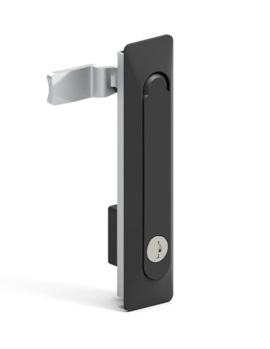Maniglia Girevole per Porta Armadi Rack Nera