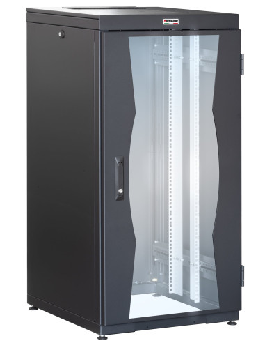 Armadio NetRack 19'' 600x600 24 Unit&agrave Nero da Assemblare