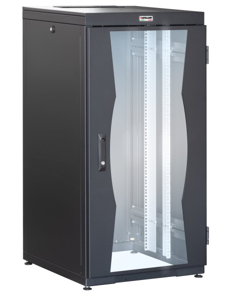 Armadio NetRack 19'' 600x600 24 Unit&agrave Nero da Assemblare