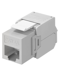 Frutto Keystone RJ45 Cat6A UTP 500MHz Grigio