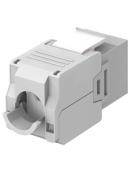 Frutto Keystone RJ45 Cat6A UTP 500MHz Grigio