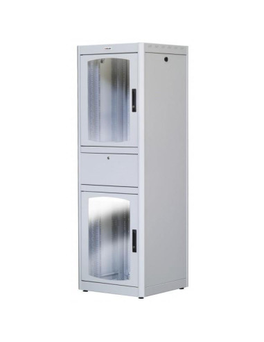 Armadio Rack 19'' 600x800 38U con Ripiano Tastiera Grigio