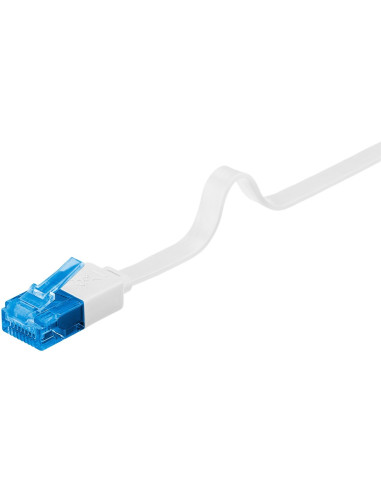 Cavo di Rete Patch Piatto in Rame Cat.6A UTP 5m Bianco