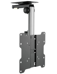 Staffa TV da Soffitto Dritto e Inclinato per TV LED/LCD 17''-37'' Nero