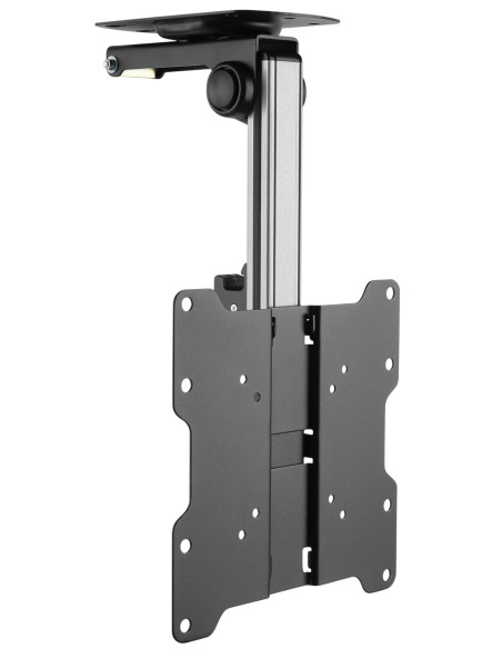 Staffa TV da Soffitto Dritto e Inclinato per TV LED/LCD 17''-37'' Nero