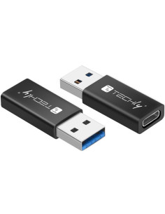 Adattatore Convertitore USB 3.2 USB A Maschio a USB-C&trade Femmina Nero