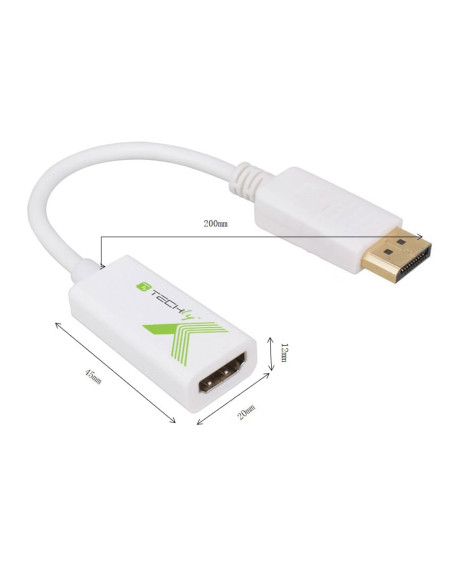 Adattatore Passivo DisplayPort Maschio a HDMI Femmina 4K 30Hz