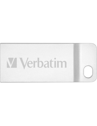 Mini Memoria USB Verbatim con Portachiavi 64GB Silver