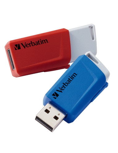 Due Chiavette Store 'n' Click 32GB Rosso e Blu