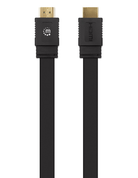 Cavo HDMI High Speed With Ethernet Piatto 3 metri nero